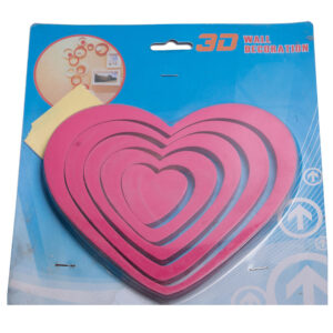 3D wooden heart design wall art - Image 2