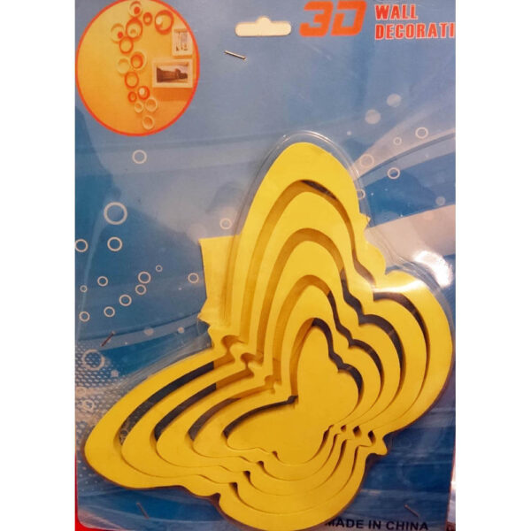 3D wooden butterfly design wall art