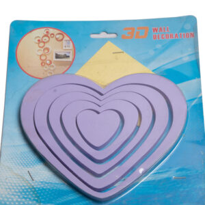 3D wooden heart design wall art - Image 3