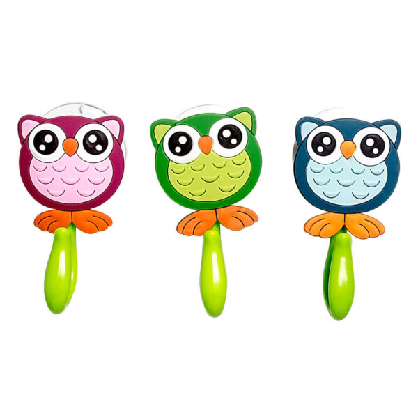 towel hooks -hanging out with the owl